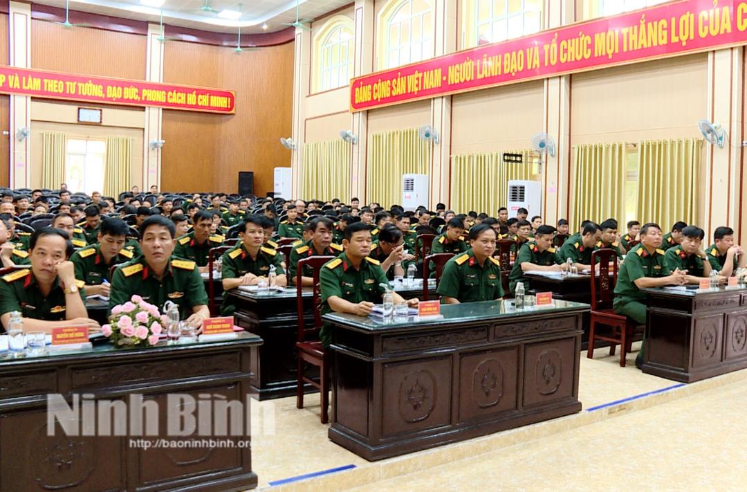 Bộ CHQS tỉnh Ninh Bình tập huấn tham mưu tác chiến năm 2024