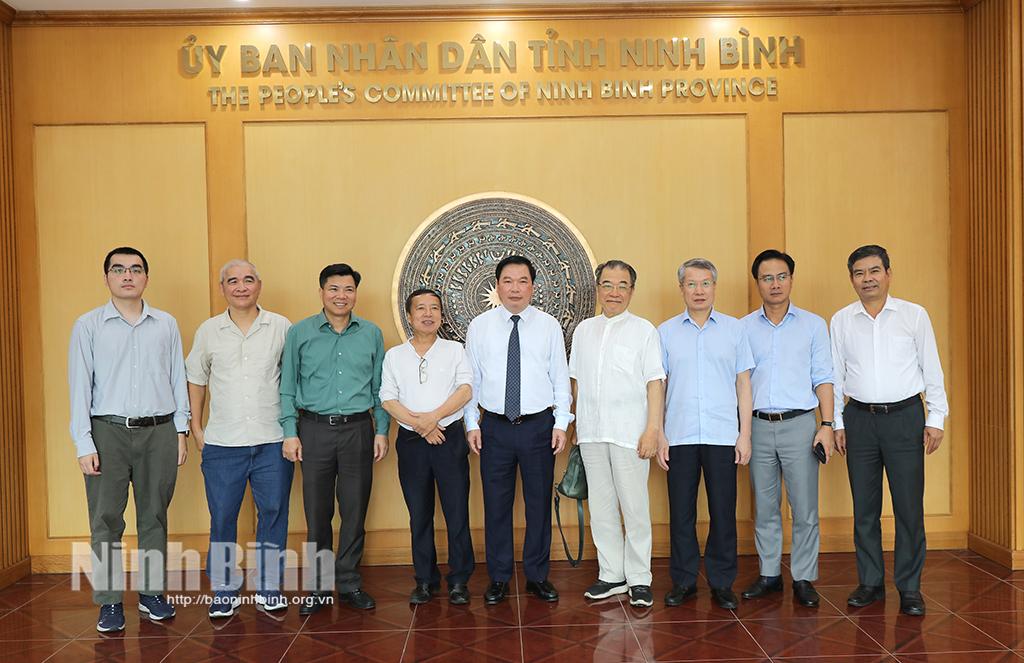 Lãnh đạo UBND tỉnh tiếp xã giao Giáo sư Shigeru Satoh-Giáo sư danh dự Đại học Waseda Nhật Bản