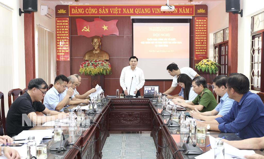 Triển khai công tác tổ chức Giải Quần vợt vô địch Quốc gia năm 2024 tại Ninh Bình