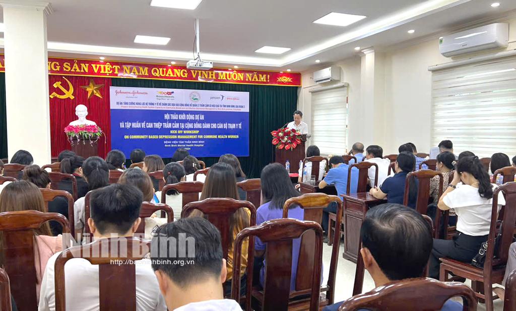 Hội thảo khởi động Dự án và Tập huấn về can thiệp trầm cảm tại cộng đồng dành cho cán bộ y tế