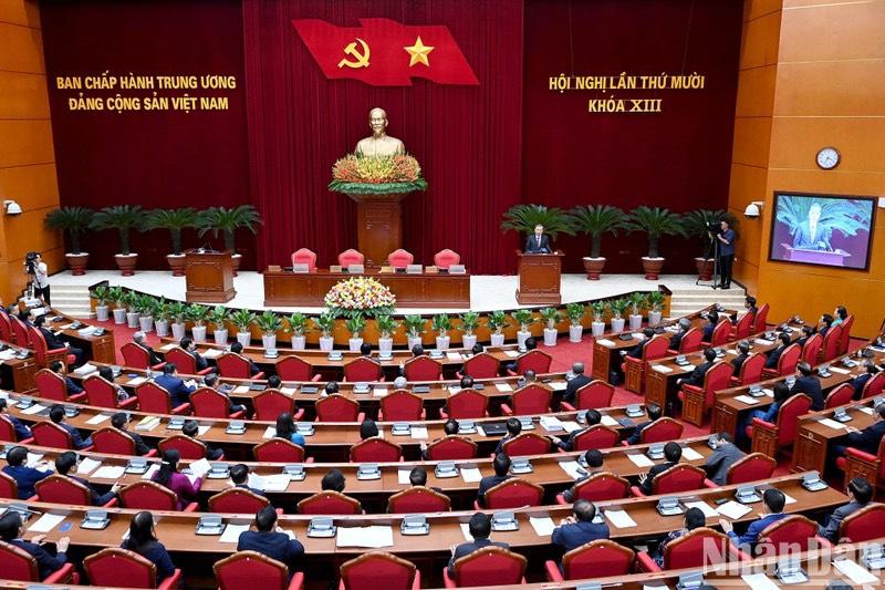 Thông báo Hội nghị lần thứ 10 Ban Chấp hành Trung ương Đảng khóa XIII