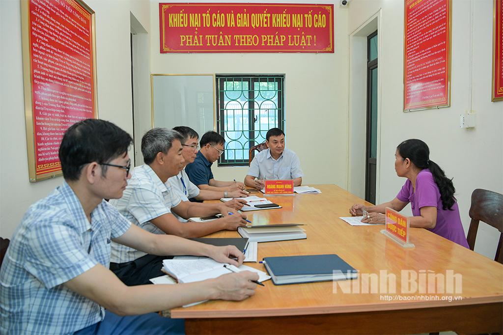 Gia Viễn: Đề cao vai trò người đứng đầu trong tiếp công dân, giải quyết khiếu nại, tố cáo