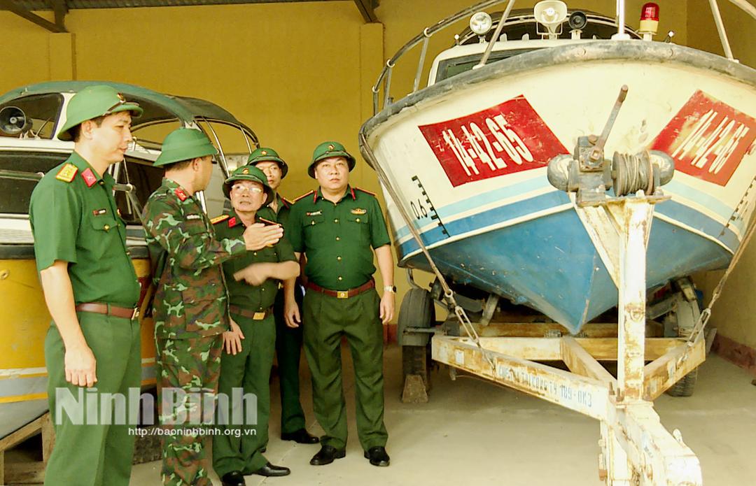 Bộ Chỉ huy quân sự tỉnh Ninh Bình chủ động ứng phó bão số 3