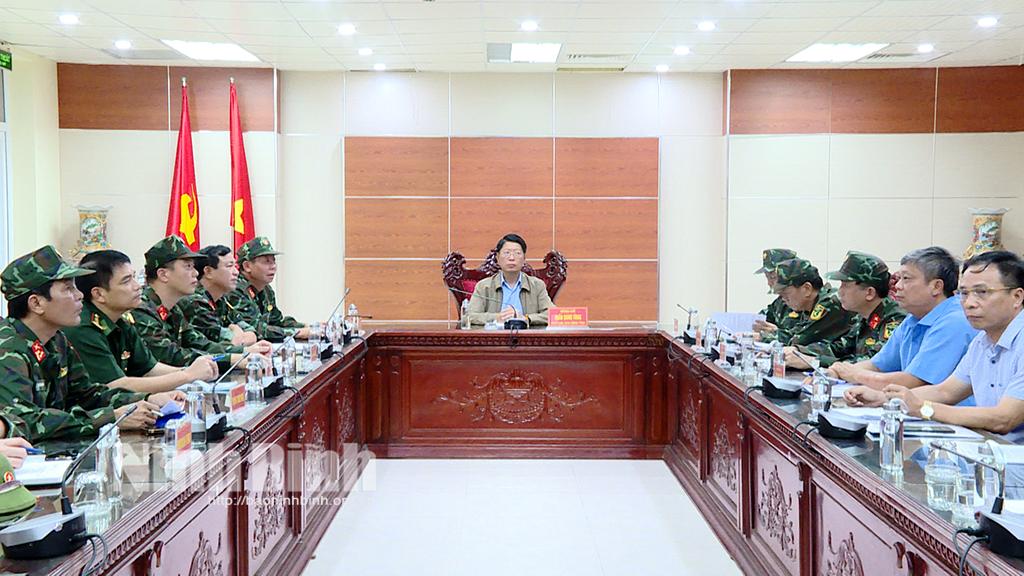 Sở Chỉ huy tiền phương họp ứng phó với bão số 3