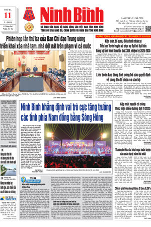Ninh Bình thời sự số 7291 (11/3/2025)